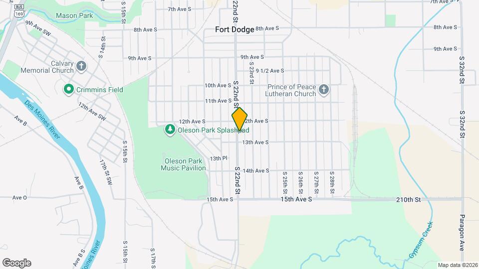 1225.5 S 22nd St Map and Location Details