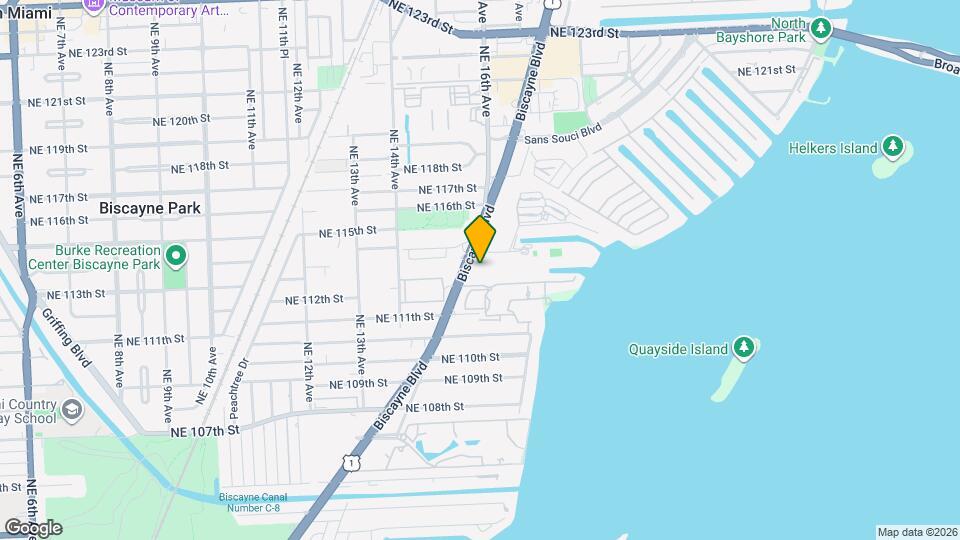 11291 Biscayne Blvd Map and Location Details