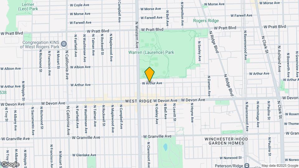 2325 W Arthur Ave Map and Location Details