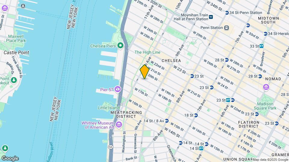 446 West 19th Street Map and Location Details