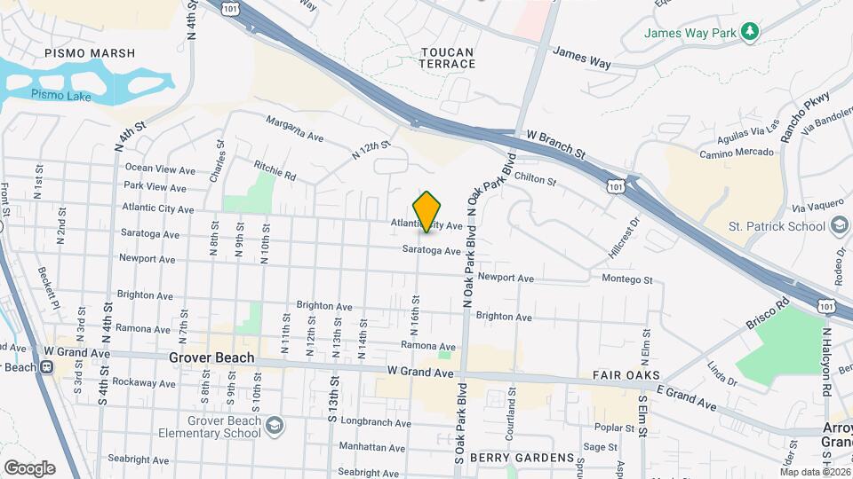 538 N 16th St Map and Location Details