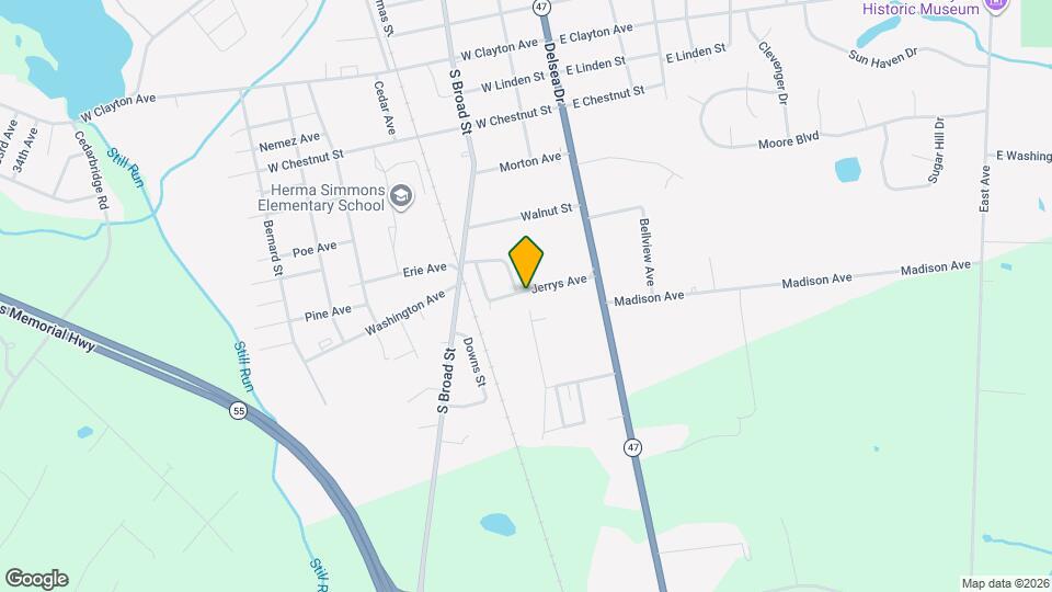 100 Jerrys Ave Map and Location Details