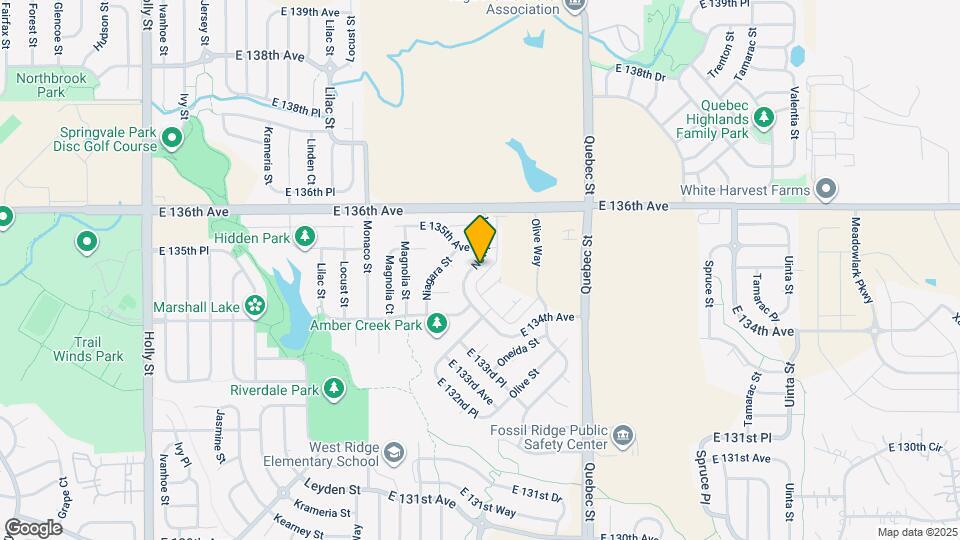 13483 Oneida Ln Map and Location Details