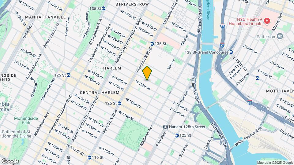 32 W 130th St Map and Location Details