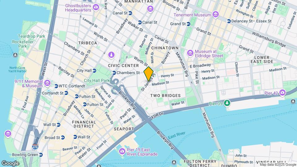 25 Madison St Mapa y Detalles de la Ubicación