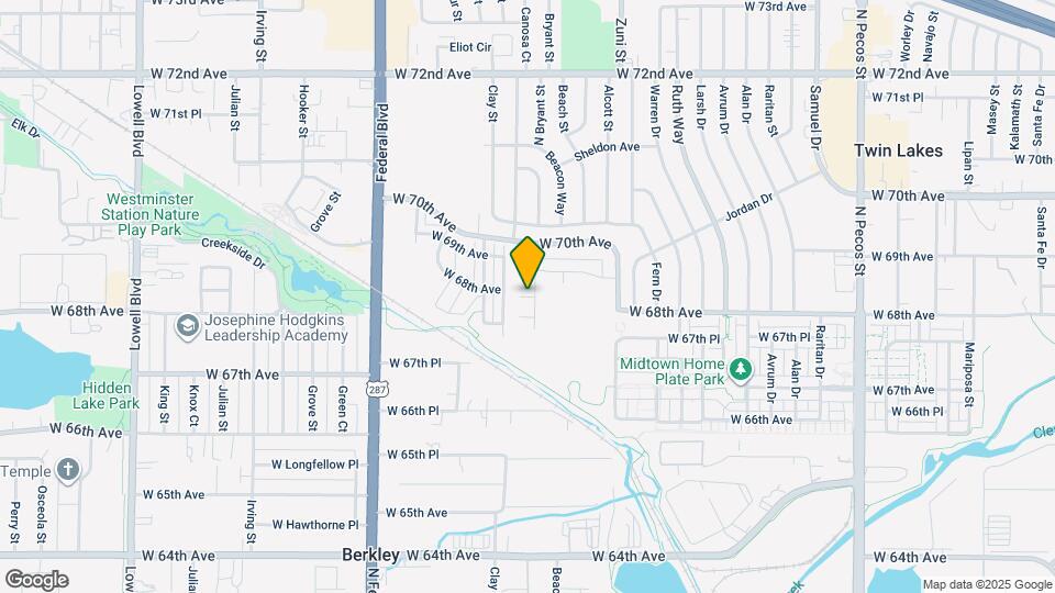 2657 W 68th Pl Map and Location Details
