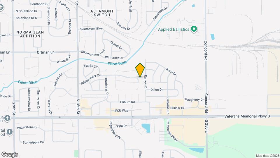 2225 Bridgewater Cir Map and Location Details