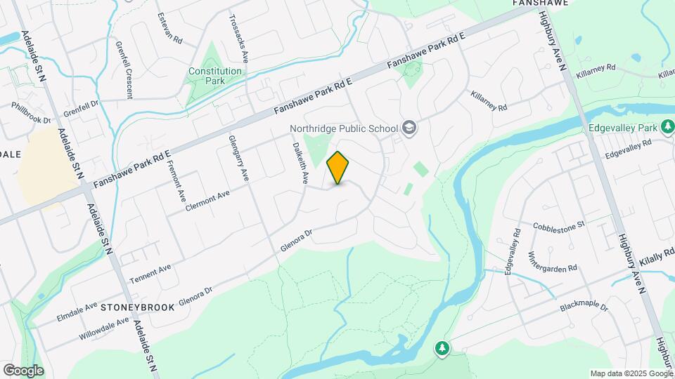 711 Algoma Ave Map and Location Details