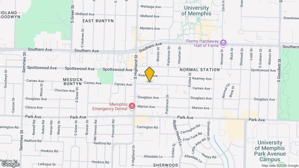 3556 Carnes Ave Map and Location Details