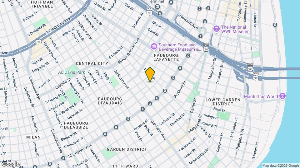1831 Carondelet St Map and Location Details