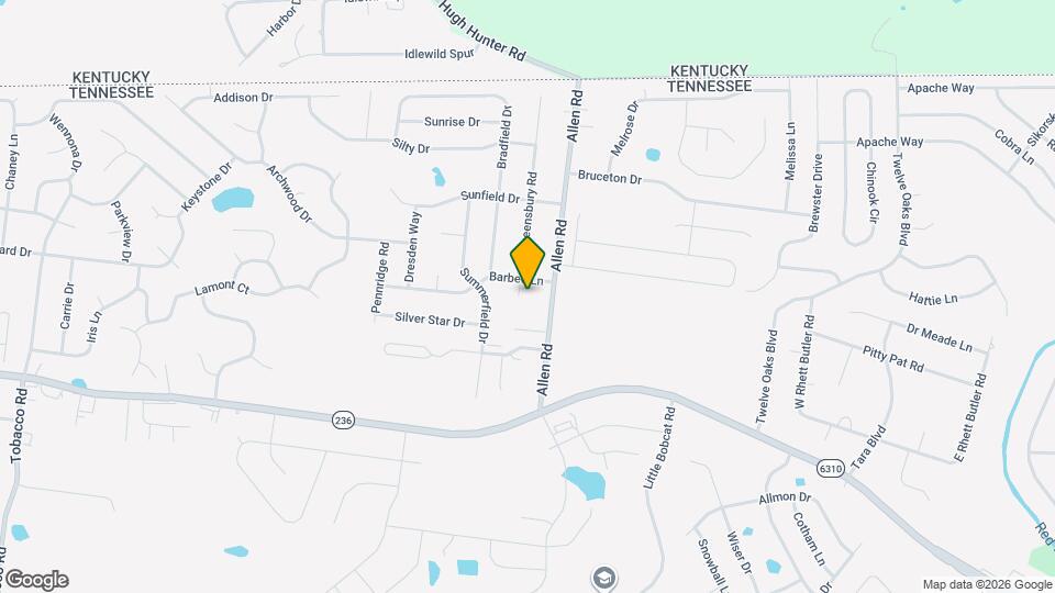 3383 Queensbury Rd Map and Location Details