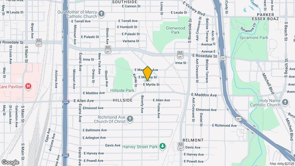 1303 E Myrtle St Map and Location Details