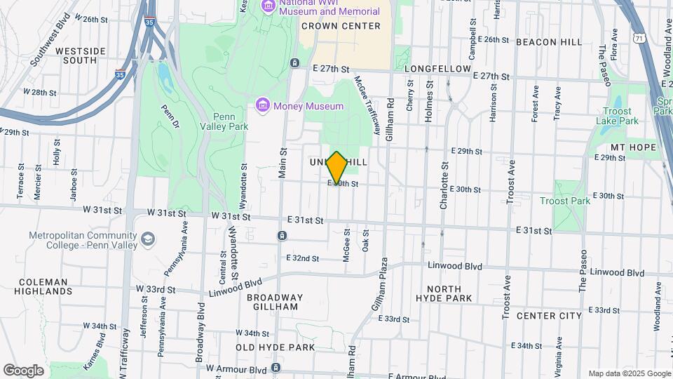 3002-3008 Mcgee St Map and Location Details