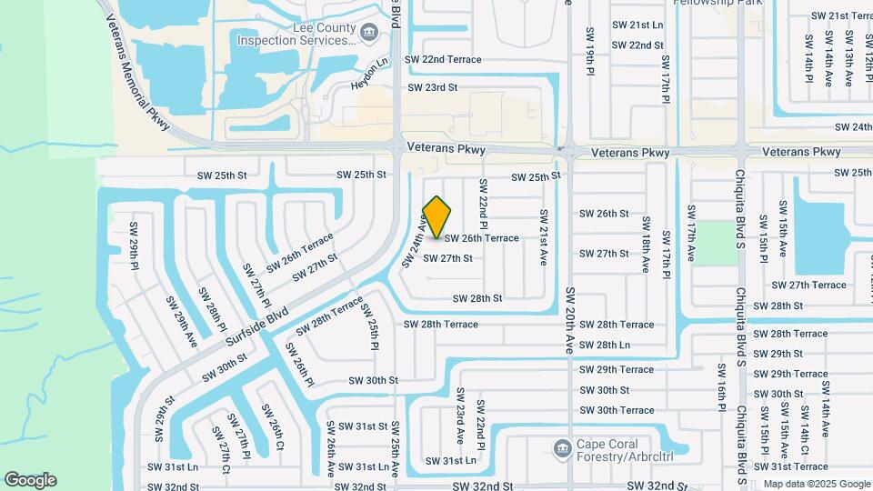 2318 SW 26th Terrace Map and Location Details