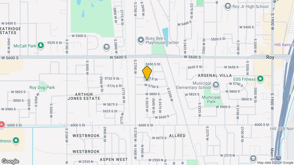 2636 W 5750 S Map and Location Details