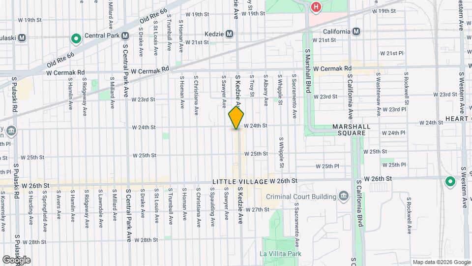 2410 S Kedzie Ave, Unit J06W Mapa y Detalles de la Ubicación