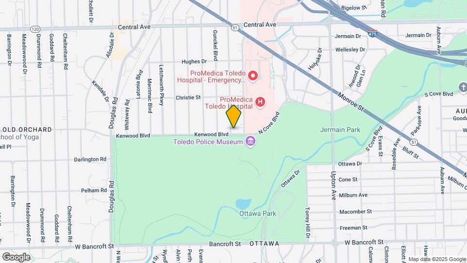 2222 Kenwood Blvd Mapa y Detalles de la Ubicación
