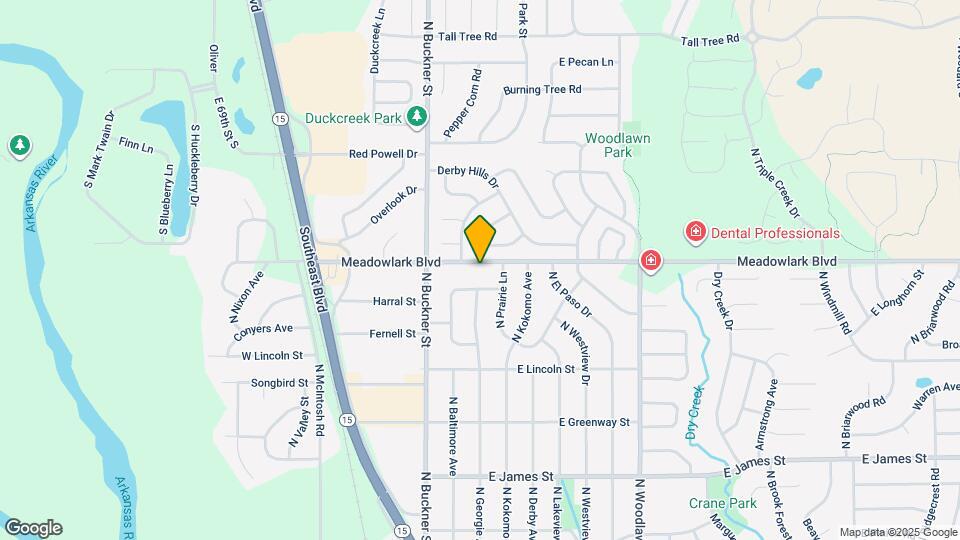 201 E Meadowlark Rd Map and Location Details