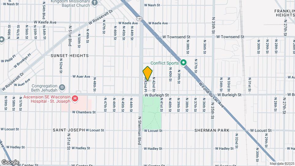 3152 N 42nd Pl Map and Location Details