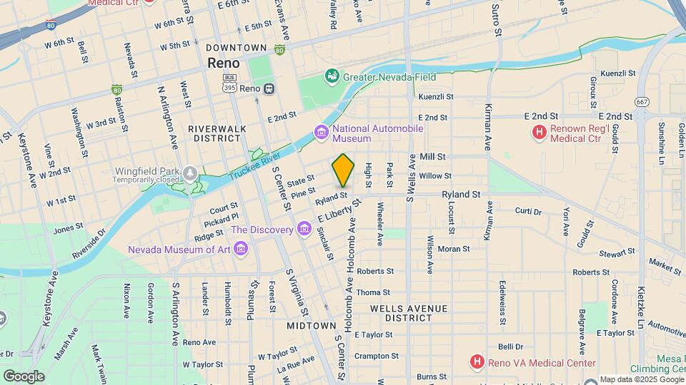 Ryland St Tri-Plex Map and Location Details