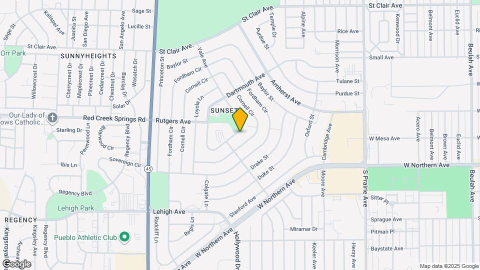 61 University Cir Map and Location Details