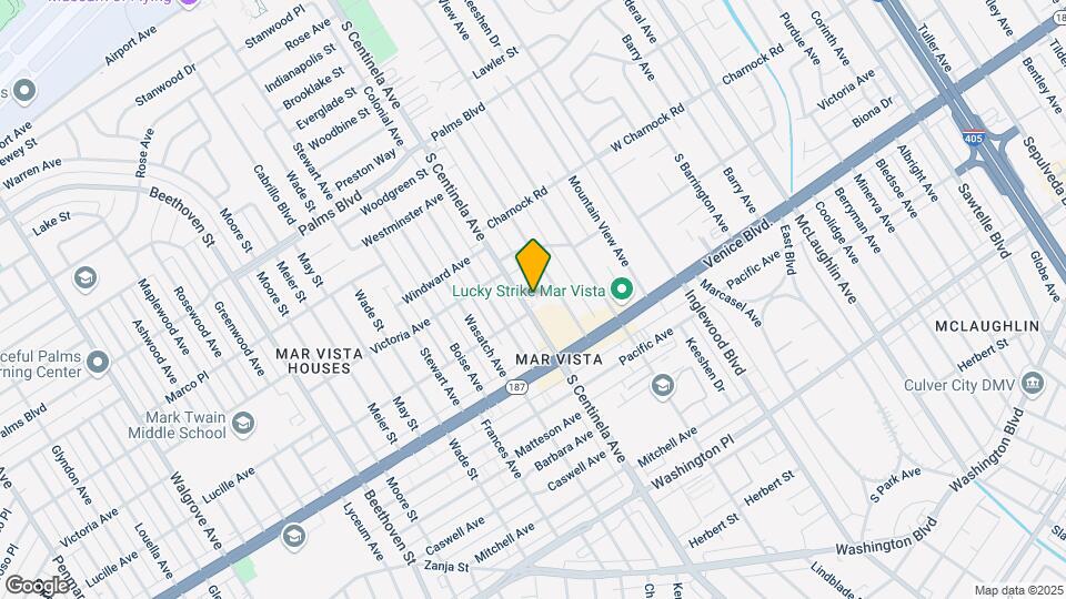 3726 S Centinela Ave Map and Location Details