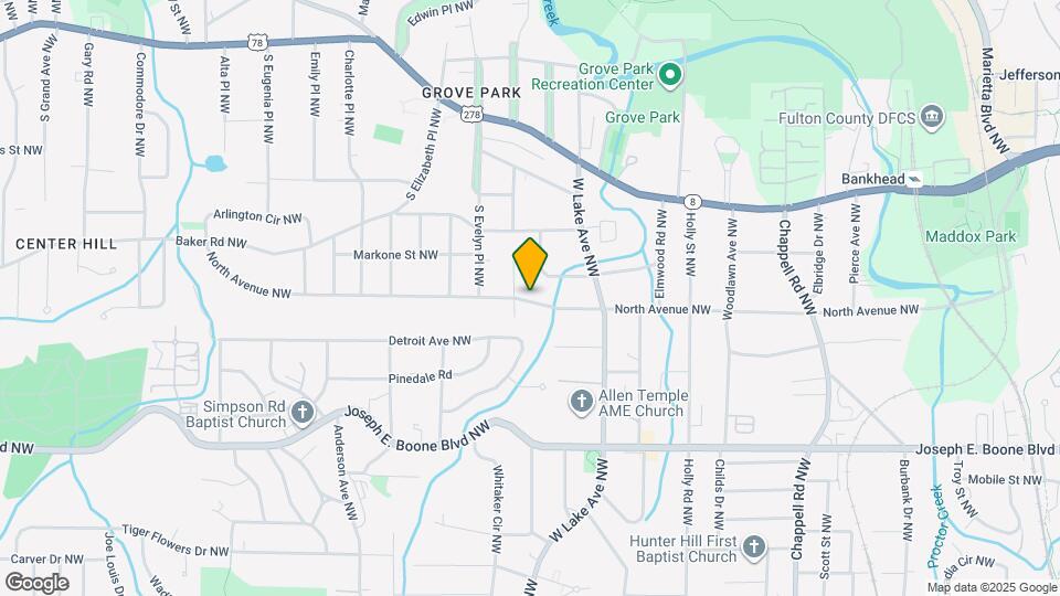 1713 North Avenue NW Map and Location Details