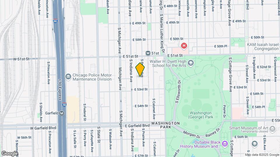 5216-5218 S Prairie Ave Map and Location Details