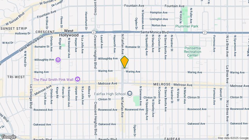 7865 Waring Ave Map and Location Details