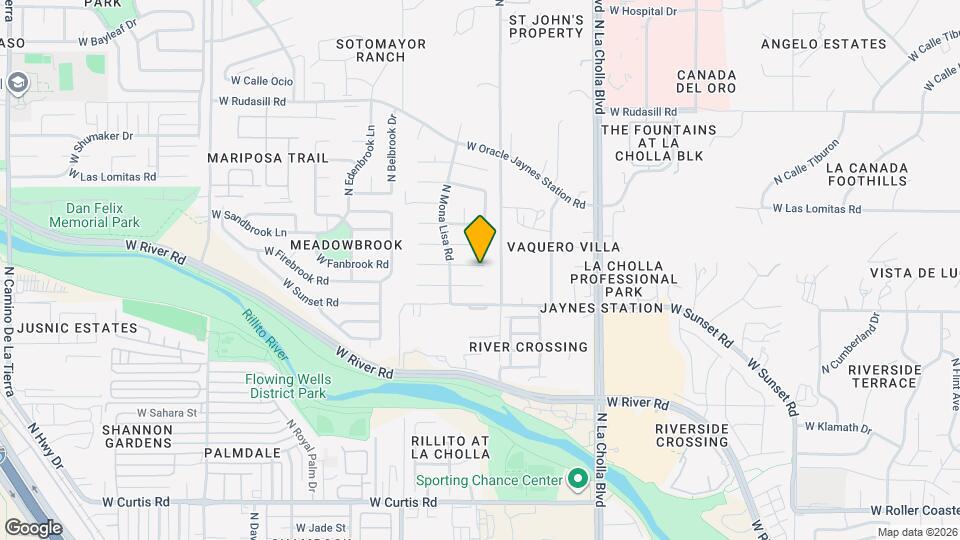 2351 W Placita Algodon Map and Location Details