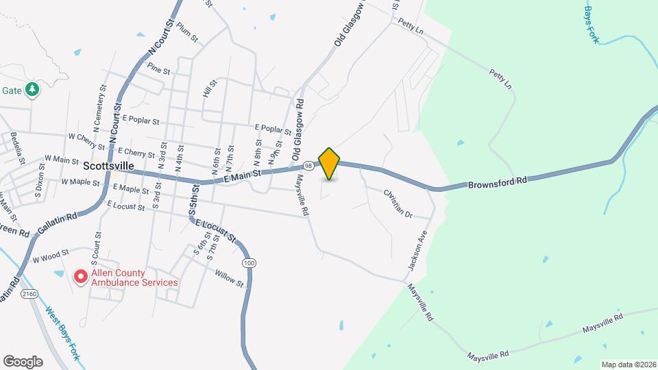 Scottsville Landmark Apartments Map and Location Details