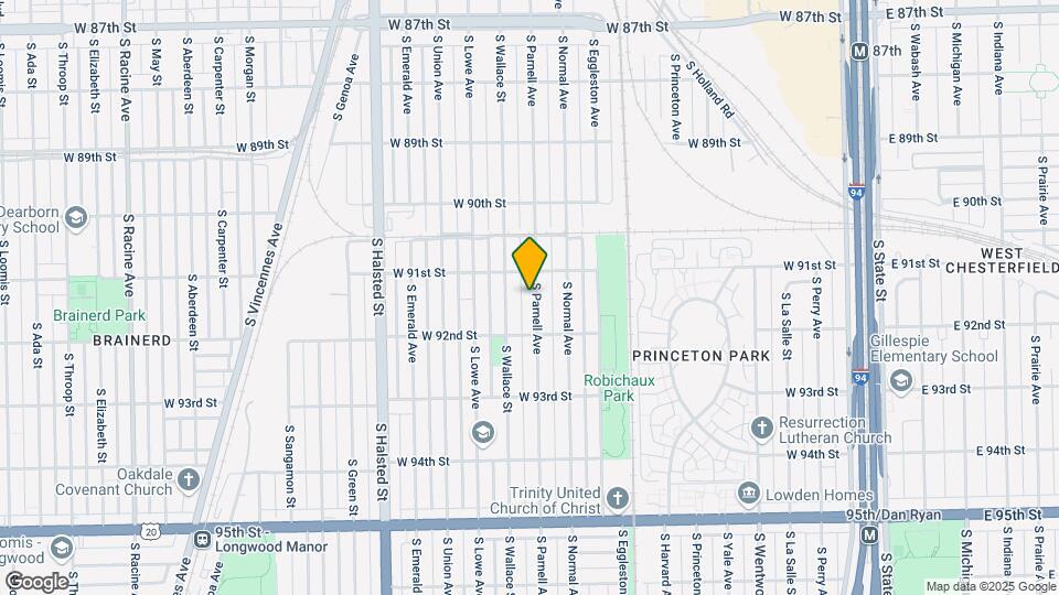9122 S Parnell Ave Map and Location Details