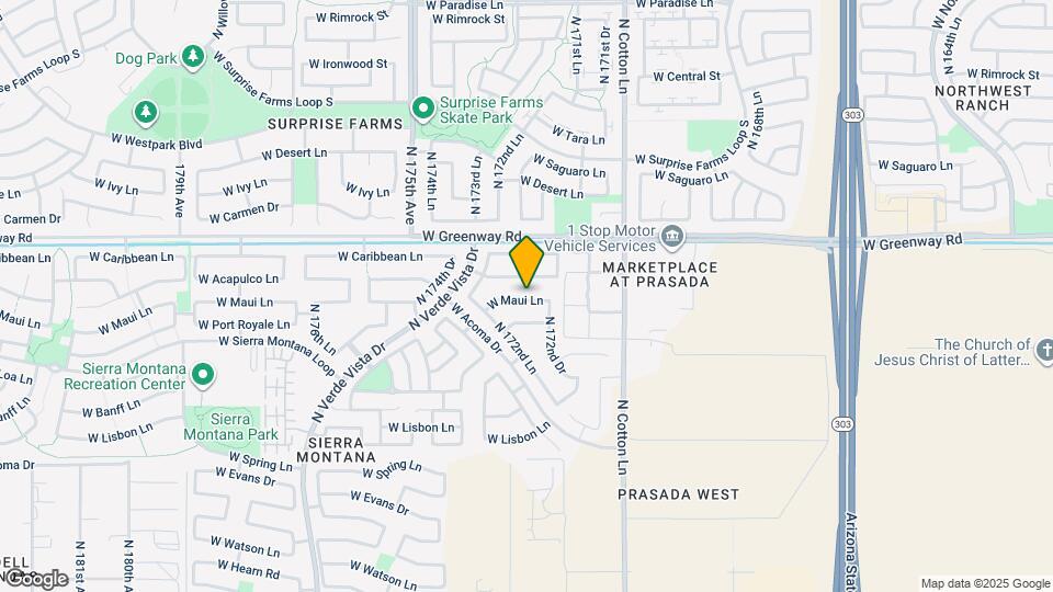 17244 W Maui Ln Mapa y Detalles de la Ubicación