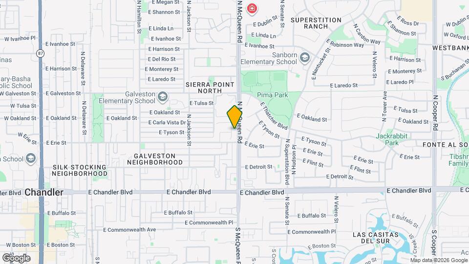 455 N Williams St Map and Location Details