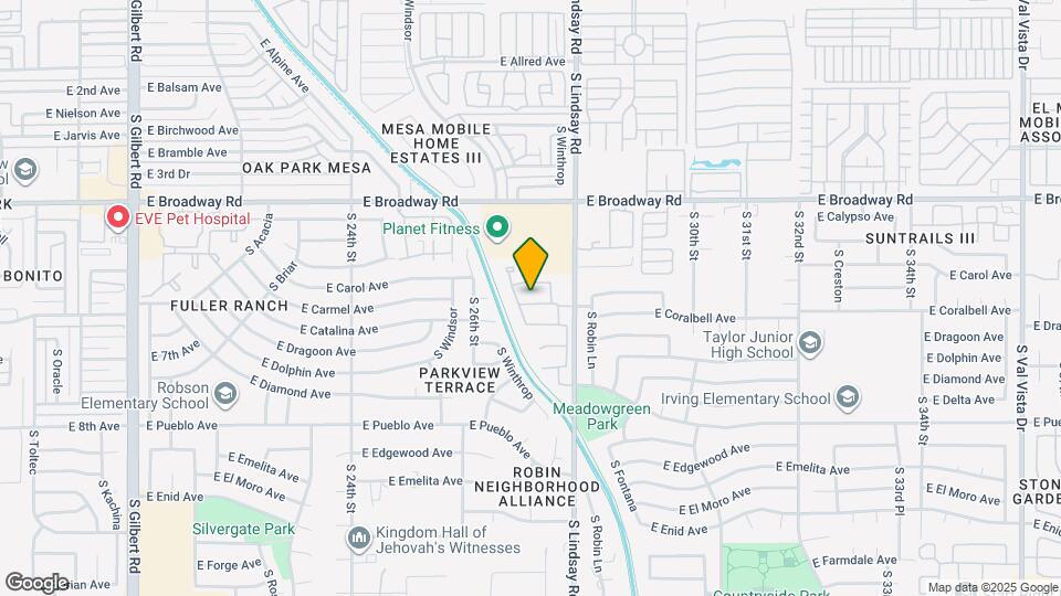 2724 E Concho Ave Map and Location Details