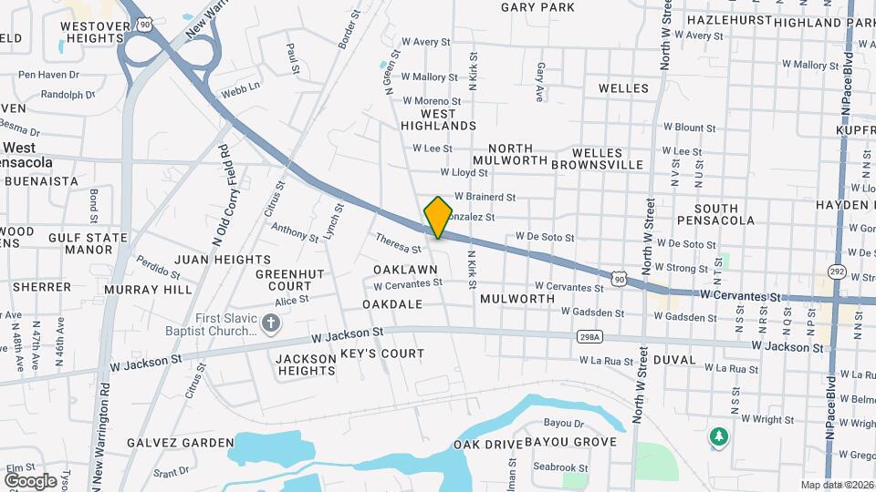 852 Garnet St Map and Location Details