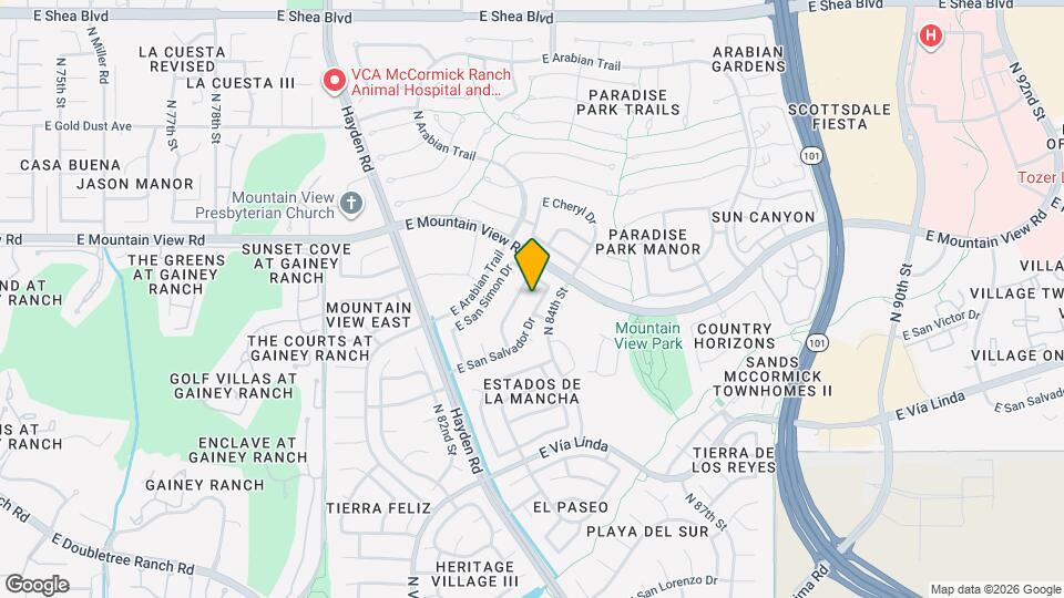 8372 E San Salvador Dr Map and Location Details