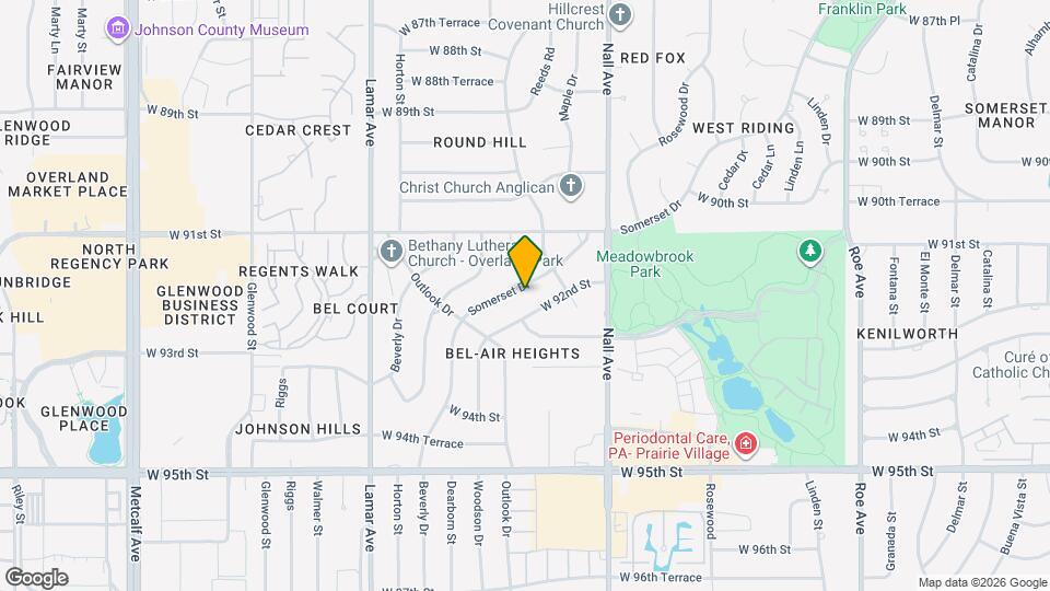 9151 Somerset Dr Map and Location Details