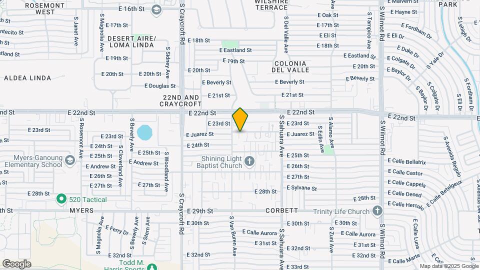 5716 E 23rd St Map and Location Details