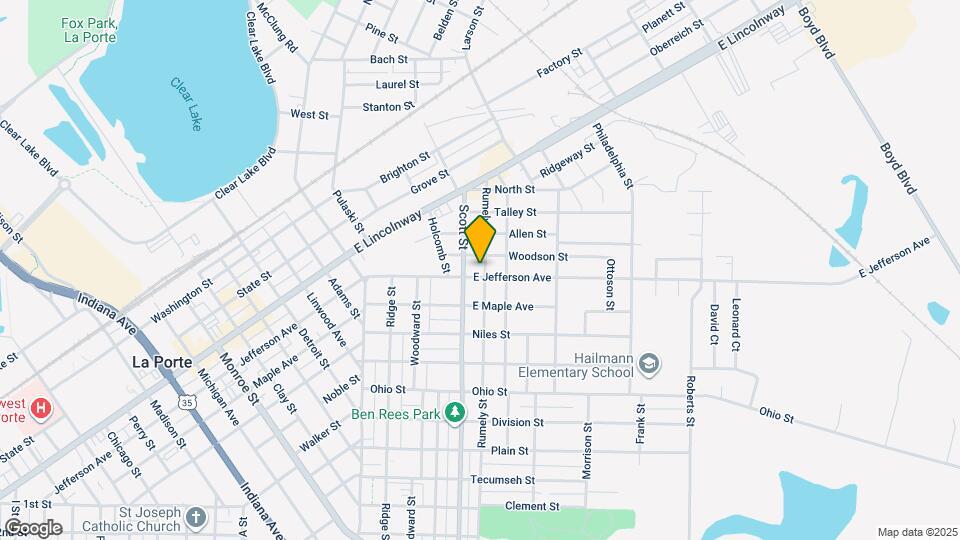 511 E Jefferson Ave Map and Location Details