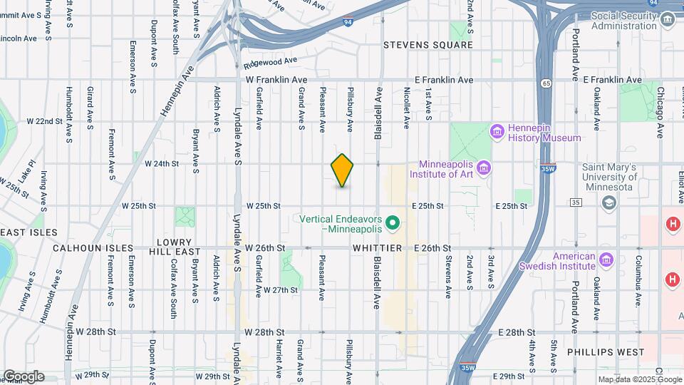 2430 Pillsbury Ave Map and Location Details