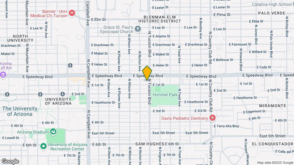2453 E 1st St Map and Location Details