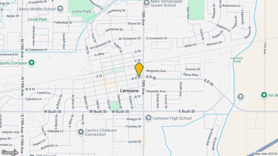 97 W D St Map and Location Details