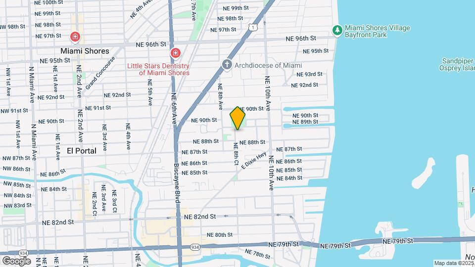 8845 NE 8th Ct Mapa y Detalles de la Ubicación