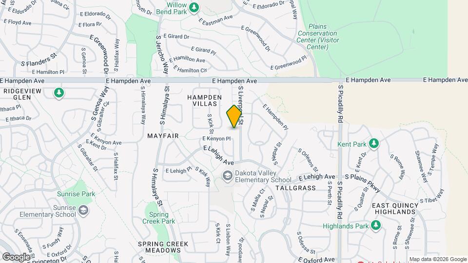 3692 S Lisbon Ct Map and Location Details