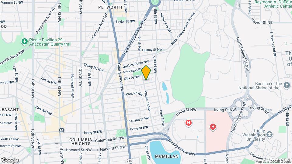 445 Newton Pl NW Map and Location Details