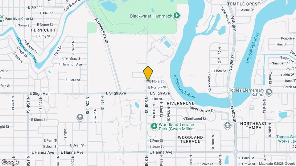 3001 E Flora St Map and Location Details