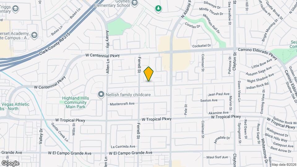 3205 Palladio Ave Map and Location Details
