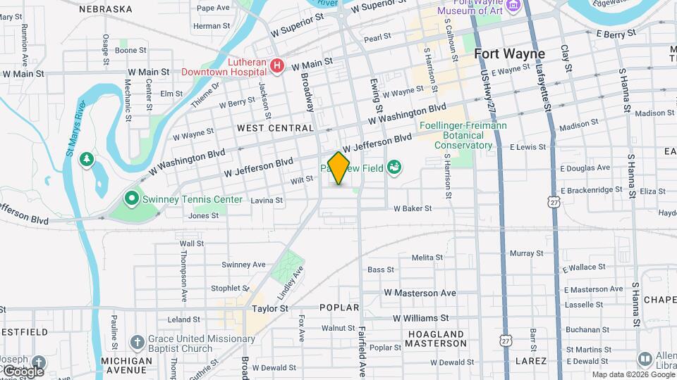 601 Brackenridge St Map and Location Details