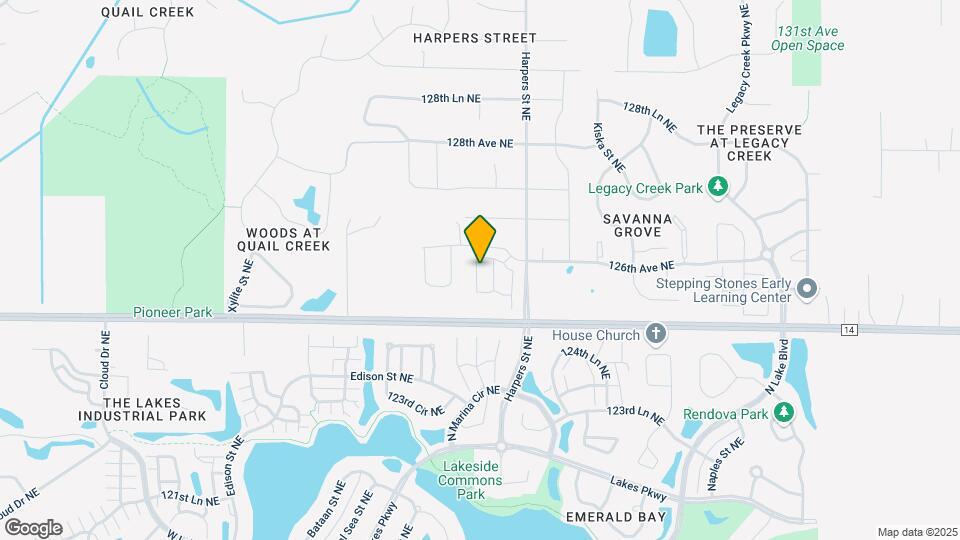 12535 Guadalcanal Cir NE Map and Location Details